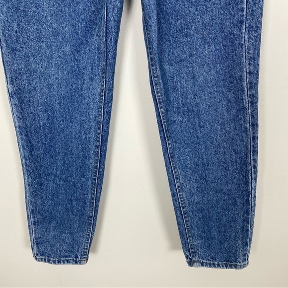 VINTAGE 80s LEE Acid Wash High Waisted Straight Tapered Mom Jeans Size 11 Retro - Picture 4 of 10